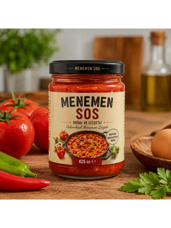 ÖN SİPARİŞ Menemen Sos 425 CC. ( Ürün Gönderimi 03/08/2026 dan itibaren )