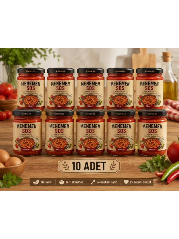 ÖN SİPARİŞ Menemen Sos 660 CC. 10 Adet  ( Ürün Gönderimi 03/08/2026 dan itibaren )