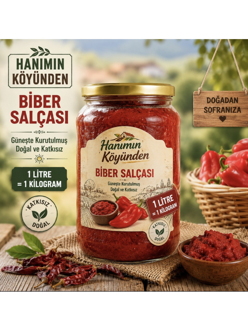 Biber Salçası 1 Kg. ( Yeni Mahsül )