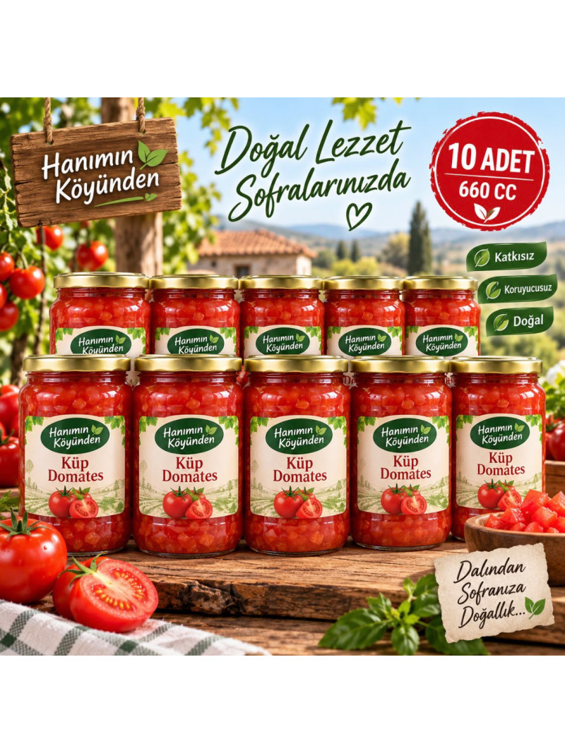Küp Domates 660 CC. 10 Adet